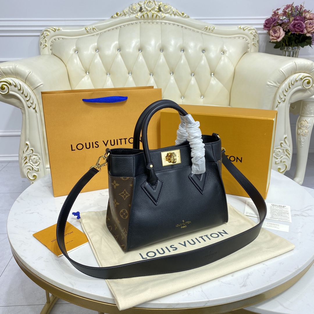 Louis Vuitton ON MY SIDE PM Tote Bag M57728 Black